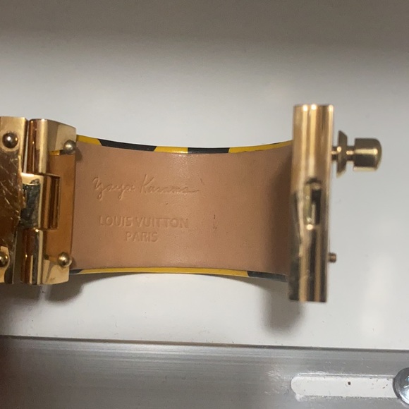 Louis Vuitton x Yayoi Kusama Yellow Polkadot Cuff - Picture 5 of 5